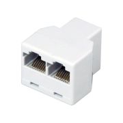 Переходник сетевой LAN гнездо 8Р8С (RJ-45)-2 гнезда 8Р8С (RJ-45) Rexant 06-0112-B