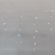 Гирлянда светодиодная «Айсикл» (бахрома) 5х0.6м 112LED бел. 3.4Вт 230В IP44 эффект мерцания провод прозр. Neon-Night 255-525