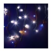 Гирлянда светодиодная «Айсикл» (бахрома) 4х0.6м 128LED бел. 10Вт 230В IP67 эффект мерцания провод каучук черн. (нужен шнур питания 315-000) Neon-Night 255-235