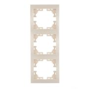 Рамка 3-м Mira вертикал. крем. LEZARD 701-0300-153