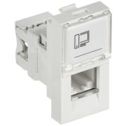 Розетка компьютерная 1-м 1мод. RJ45 кат.5E UTP механизм PRIMER IEK CKK-40D-RI1-K01
