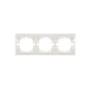 Рамка 3-м Mira горизонт. бел. LEZARD 701-0200-148