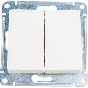 Переключатель проходной 2-кл. СП Glossa 10А IP20 (сх. 6/2) 10AX механизм беж. SE GSL000265