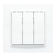 Выключатель 3-кл. СП Минск 10А IP20 бел. Basic EKF ERV10-024-10