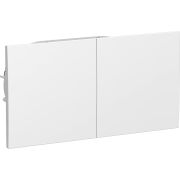 Розетка 2-м СП AtlasDesign 16А IP20 с заземл. защ. шторки со сдвижн. крышкой в сборе бел. SE ATN000128