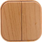 Выключатель 2-кл. 1п ОП 10А IP20 сосна IONICH 1436