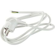 Шнур сетевой с вилкой UX-3х0.75-3м-W с заземл. 3м ПВС 3х0.75кв.мм бел. ЭРА Б0048692