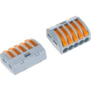 Клеммник 5х(0.08-2.5(4.0)) WAGO 222-415