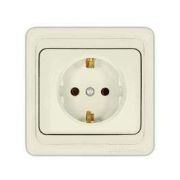 Розетка 1-м СП Валери 16А с заземл. сл. кость UNIVersal Б-В0028