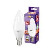 Лампа светодиодная PLED-SP 7Вт C37 свеча 3000К тепл. бел. E14 530лм 230В JazzWay 1027818-2