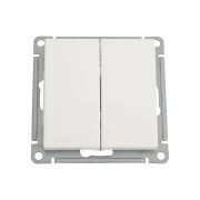 Переключатель проходной 2-кл. СП W59 10А IP20 10AX механизм бел. SE VS610-256-1-86