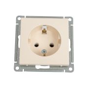 Розетка 1-м СП W59 16А IP20 с заземл. без защ. шторок механизм сл. кость SE RS16-154-2-86