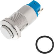 Кнопка антивандальная d12 без фикс. (2с) (ON)-OFF выпуклая (A12-B2) блист. Rexant 06-0339-A
