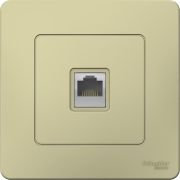 Розетка компьютерная 1-м СП Blanca RJ45 кат.5E беж. SE BLNIS045007