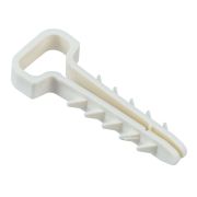 Дюбель-хомут 6х14мм для плоского кабеля нейлон бел. (уп.100шт) IEK UDH14-06-14-100-K01