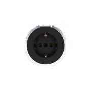 Розетка 1-м OSEN IP20 16А с заземл. ПБТ механизм черн. бархат LEZARD 743-4288-122B